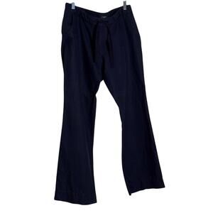 J.crew Navy City Fit Linen Cotton Pants Size 10